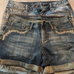 Womens/Juniors American Eagle Jean Shorts & Eddie Bauer Sz 2